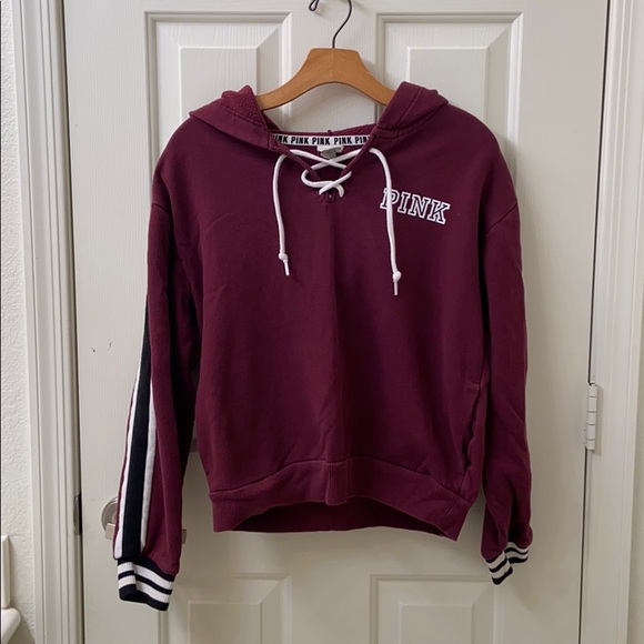 PINK Victoria's Secret Tops - VS PINK Cropped Hoodie